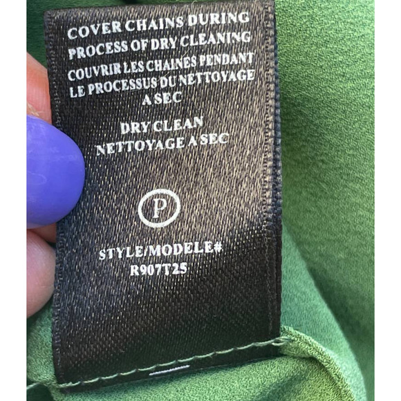 Robert Rodriguez Green Silk Embellished Sleeveless Blouse -Size 6 - Picture 6 of 15